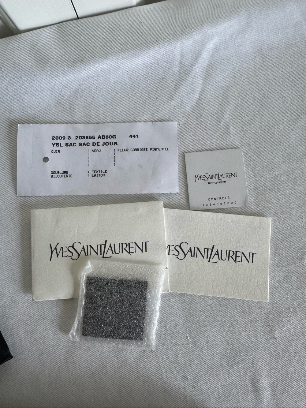Yves Saint Laurent Black Patent Envelope Clutch Mint - Picture 12 of 13